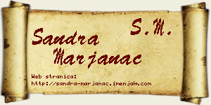 Sandra Marjanac vizit kartica